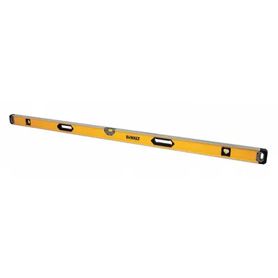 DEWALT Box Level: Level & Plumb, Box, 2, Plain, 72 in Overall Lg, Top & Side Read - Standard Box Levels