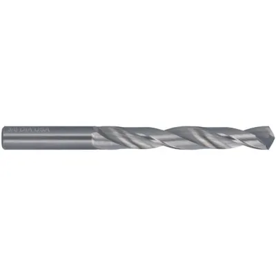 CLEVELAND Jobber Length Drill Bit: 3/32", 118° 4-Facet Point, Solid Carbide - Solid Carbide Jobber-Length Drill Bits for Horizontal Drilling