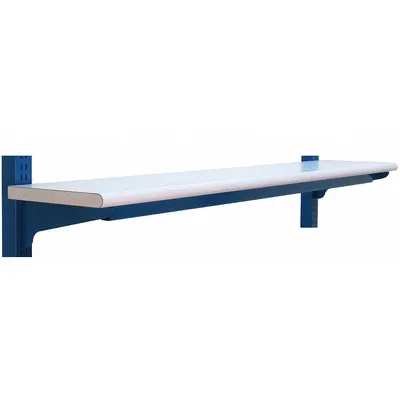 BENCHPRO Upper Shelf: 48 in Overall Wd, 12 in Overall Dp, White, Steel - Shelves for Workbenches