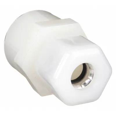 PARKER Compression Fitting Adapter: 1/4 in OD x 1/8 in Pipe Size, Compression x FNPTF - General Purpose Nylon Compression Fittings