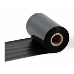 Black resin ribbon for printing solvent-resistant labels. Compatible with Brady i7100 printer series. RoHS compliant. Suitable for industrial labeling requiring chemical resistance.
