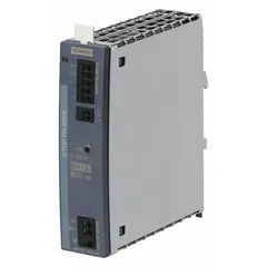 Single-phase DIN Rail Mount DC Power Supply in a plastic housing. Accepts 120 to 230 V AC input and delivers a rated output power of 89 W at 3.7 A. Suitable for powering control panels, automation systems, and machinery in industrial environments.