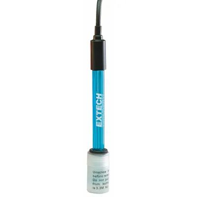 EXTECH Electrode: PH305, Conductivity/pH/Temp, 0 to 14 pH, Bulb, 0.99 m Cable Lg - Multiparameter Electrodes, Probes & Sensors