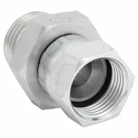 Hydraulic Hose Adapter: 3/4 in x 1/2 in Fitting Size, Female x Male, JIC x BSPP, Swivel, Straight (MPN 9021-1208)