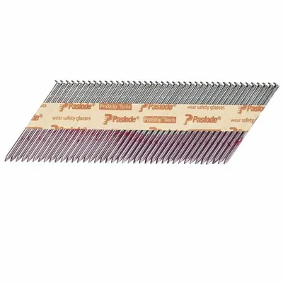 PASLODE Framing Nails: Framing Nails, Offset Round, Smooth, 3 1/4 in Overall Lg - Collated Framing Nails