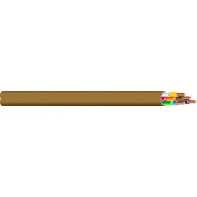 SOUTHWIRE Thermostat Wire: 20 AWG Conductor Size, 8 Conductors, 125 ft Overall Lg - Nonplenum-Rated Thermostat Wires