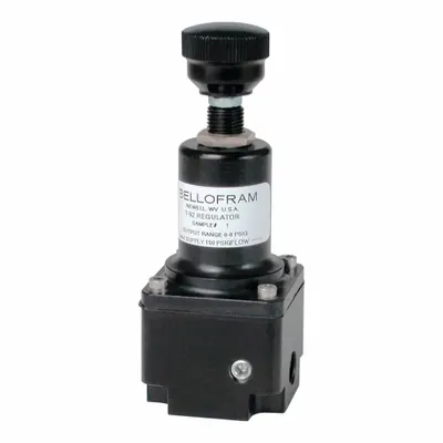 BELLOFRAM Compressed Air Regulator: Type 92, 960543000, 1/16 in NPT Female, Relieving - Subminiature Industrial Air Regulators