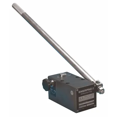 ENERPAC Hydraulic Hand Pump: 2 Stages, Single Acting - High-Pressure Hand Pumps for Multiple Fluids