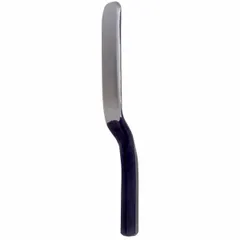 This steel slapping spoon is used in auto body repair for shaping and smoothing metal panels during dent removal. Its 13-inch length and 1-inch width allow precise hammering and forming without damaging surrounding surfaces. Weighing 2 pounds, it provides controlled impact for bodywork tasks.