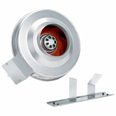 FANTECH In-Line Duct Fan: 363 cfm Max., 6 in Duct, 74 W, 120V AC, 1 Ph, IP44 - General Purpose Inline Duct Fans