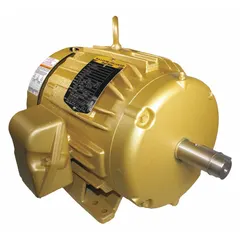 Totally enclosed fan-cooled (TEFC) AC motor with rigid base mount for continuous-duty industrial applications. Rated 5 hp, 1750 RPM, 208-230/460V AC, 3-phase, with full load current 13.2/6 A at 60 Hz. Suitable for pumps, fans, conveyors, and compressors in manufacturing and commercial facilities.