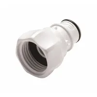 Quick Connection Coupling: Straight, 3/4 in Pipe Size, Quick-Disconnect Coupler x GHT, Polysulfone (MPN HFCD261235GHT)