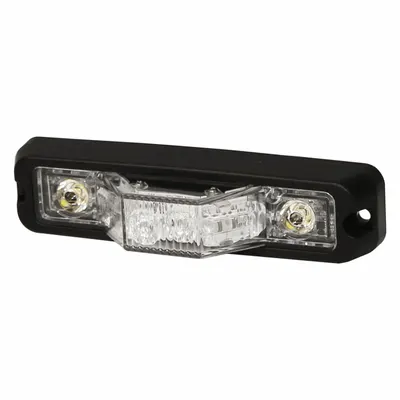 ECCO Warning Light: Perimeter Flashing Warning Light, Amber/Red, 1 5/16 in Overall Wd - Vehicle Perimeter Flashing Warning Lights