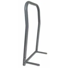 This steel end rack is designed for use on platform trucks to provide a push bar for maneuvering loads. It measures 20 1/2 inches in overall length, 20 inches in overall width, and has a 1 1/4 inch diameter. The gray finish is suitable for industrial environments. Compatible with SNAP-LOC model SL1500D4B.