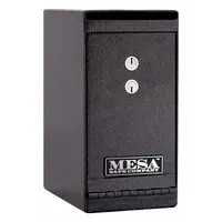 Cash Depository Safe: Key Lock, 0.2 cu ft Capacity, Steel, 12 in H x 6 in W x 8 3/4 in D (MPN MUC1K)