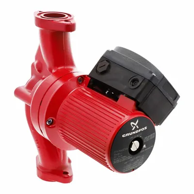 Grundfos Circulating Pump: 3/4 hp HP, 460V AC, Cast Iron, 2, 26 ft Max. Head - General-Purpose Inline Circulator Pumps