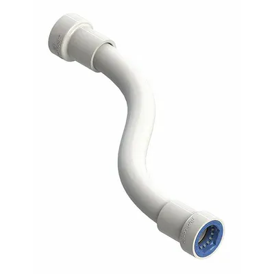 HYDRORAIN Coupling: 1/2" Push x 1/2" Push, ABS Plastic, 150 psi Max Working Pressure - Irrigation Pipe Couplings