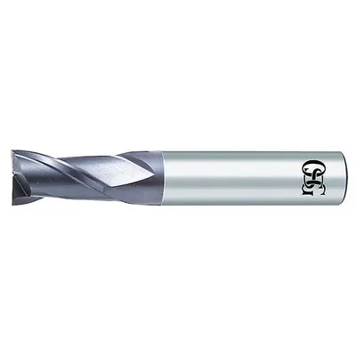 OSG Square End Mill: Carbide, Diamond Coated, 2 Flute, 1/4" Mill Dia, 3/4" LOC - Carbide Square End Mills for Graphite & Carbon Fiber