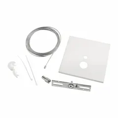 This mounting kit is designed for use with linear arch fixtures. It includes a crossbar with a 1/4-20 screw and has an overall length of 5 inches. Suitable for securely mounting compatible fixtures in commercial or industrial settings.