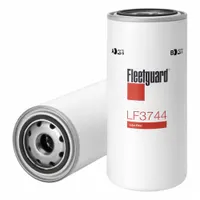 FLEETGUARD Oil Filter: 1"-12 Thread Size, 8 1/4 in Overall Ht, 8 5/16 in Overall Lg, Oil, Spin-On (MPN LF3744)
