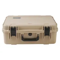 SKB Protective Case: 24 in x 24 in x 14 in Inside, No Foam, Beige, 2 Wheels, 25 lb Wt, IP67, Latches (MPN 3I-2424-14TE)
