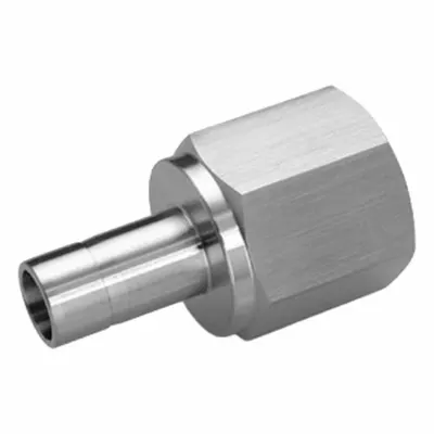 HAM-LET Compression Fitting Adapter: 3/4 in OD x 1/2 in Pipe Fitting Size - Double-Ferrule Stainless Steel Fittings