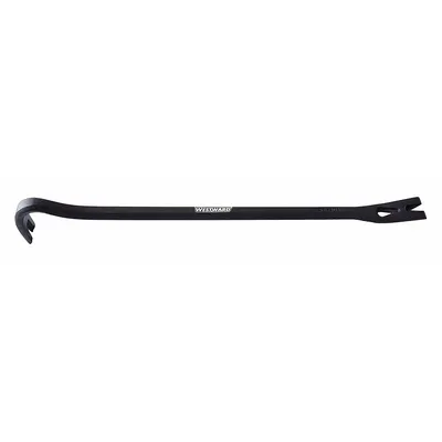 WESTWARD Gooseneck Wrecking Bar: Chisel End, 24 in Overall Lg, T No, 3 Nail Slots - Wrecking Bars