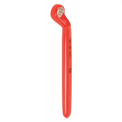 WIHA Box End Wrench: Chrome, 9/16 in Head Size, 7 1/2 in Overall Lg, Offset - SAE, Single End, 12-Point, Box End Wrenches