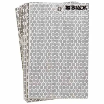 BRADY Blank Label: 3 in Character Ht, Indoor/Outdoor, High Intensity Prismatic Retroreflective - Reflective Permanent Letters & Numbers