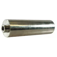 Cable weight used to provide tension and stability for submersible sensor cables in water monitoring applications. Helps prevent cable movement and maintain sensor at a fixed depth for accurate readings. Overall dimensions: 2 in height, 2 in width, 7 in depth.