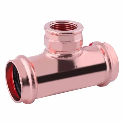 OEM Crimp Tee Fitting: Tee - Plumbing Copper & Bronze Press Tube Fittings