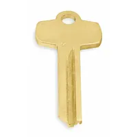Key Blank: Compatible with BEST Locks, D Keyway Type, 6 Pins, Brass, Unfinished (MPN KCDKBWWG)