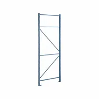 STEEL KING Pallet Rack Upright: Teardrop, 12 ft Overall Ht, 48 in x 3 in, Blue, Steel (MPN RTFBP048144F01PB)