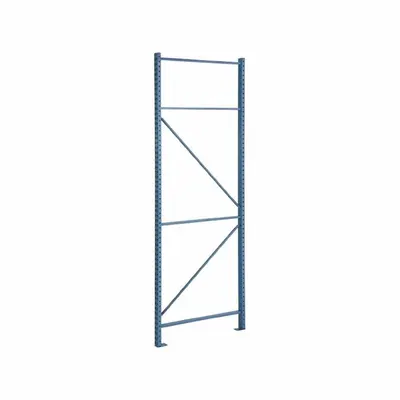 STEEL KING Pallet Rack Upright: Teardrop, 12 ft Overall Ht, 48 in x 3 in, Blue - Steel King Impact-Resistant Teardrop Pallet Rack Uprights