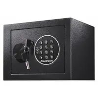 Safe: Digital Combo Lock, 0.14 cu ft Capacity, Steel, 6 5/8 in H x 9 in W x 6 5/8 in D (MPN X014E)