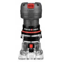 PORTER CABLE Laminate Trimmer: Compact, Fixed Base, 1.25 hp, Fixed Speed, 31,000 RPM, 1/4 in Collet (MPN PCE6430)