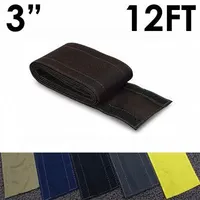 Cable protector: 3 in Overall Wd, 12 ft Lg, Nylon, Black (MPN CC-SC-3-12-BK)