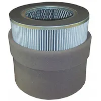 SOLBERG Filter Element: Polyester, 14.5 in Overall Ht, 14 in Inside Dia, 19 5/8 in Outside Dia, 385P