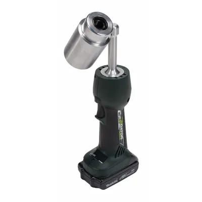 GREENLEE Knockout Tool Kit: 18V DC, 4 in Punching Capacity (Steel) - Greenlee Cordless Knockout Punches