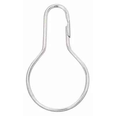 BRADY Fastener: Snap Hook Loop, 1.375 in Wire Dia, 5 in Lg, Zinc, Silver, Zinc Plated - Snap Hook Loop for Tags