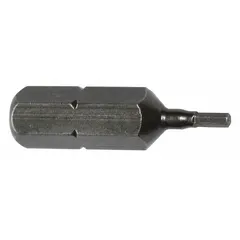 Metric hex insert bit with 1.5 mm hex head and standard tip style. Overall length of 1 in. Suitable for driving hex-head fasteners in assembly and maintenance tasks using power tools. Supplied in a 5-pack.
