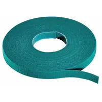 RIP-TIE Hook-and-Loop Cable Tie Roll: 15 ft Lg, 0.5 in Wd, 50 lb Tensile Strength, Green (MPN W-15-1RL-GN)
