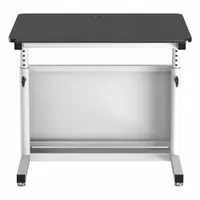 VERSADESK Standing Desk: Black, Wood, 36 in Overall Wd, 30 in Overall Dp, 36 in Max Desktop Ht (MPN CTL3630-WB)
