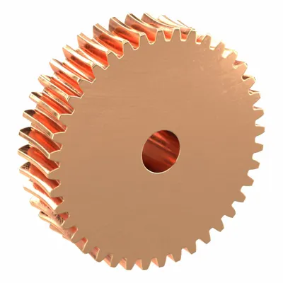 KHK GEARS Worm Wheel: Reduction Ratio 40, Module m 0.8, Right Hand, 20° Pressure Angle - Metric Worm Wheels