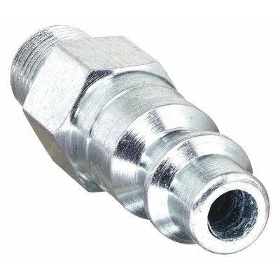 PARKER Quick Connect Hose Coupling: 3/8 in Body Size, 1/4 in Hose Fitting Size - Industrial Interchange Steel Quick-Connect Air Coupling Plugs