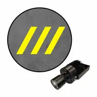 VISUAL WORKPLACE INC. Virtual Safety LED Walkway: Virtual Safety LED Walkway, Diagonal, Yellow, 50 W (MPN 66-3139-618EX-PS153)