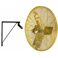 HESSAIRE Mounted Fan: 30 in Blade Dia, 115V AC, 1/2 hp Motor HP, Wall Mount, Non-Oscillating, Arm (MPN 30WY2)