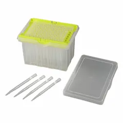Sterile robotic pipette tip with 20 µL capacity for automated liquid-handling systems. Supplied in a pack of 24 tips. Used in high-throughput dispensing for PCR setup, sample preparation, and assay workflows requiring sterility.