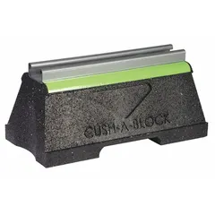 This support block is used with strut channel to mount and support piping, conduit, or equipment. The steel support provides structural strength while the rubber base dampens vibration and distributes loads. Base size is 10.5 in L x 5 in W, overall length 10.5 in.