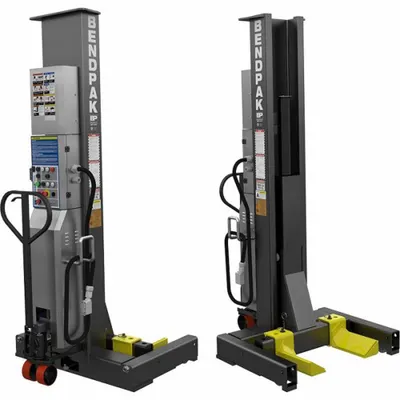 BENDPAK Vehicle Lift: 36,000 lb Load Capacity, 71 1/2 in Max Lift Ht, 1 in Min Lift Ht - Mobile Column Lifts